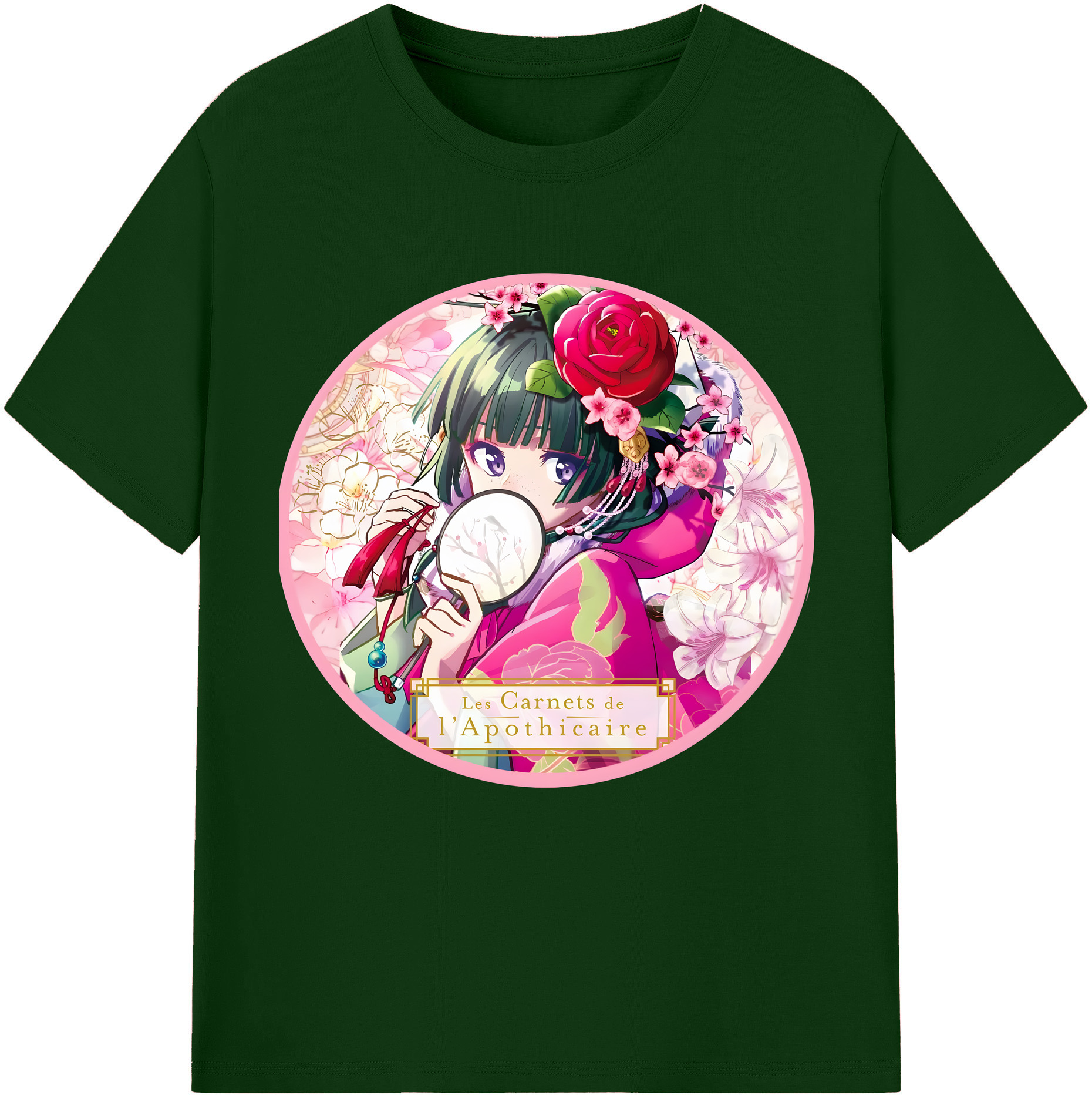 （画像用） 薬屋のひとりごと The Apothecary Diaries 綿100％半袖Tシャツ（フロントプリント）